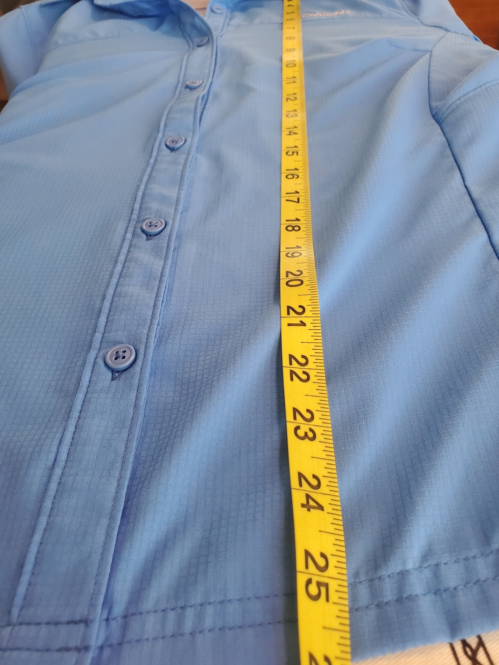 Columbia Light Blue Long-Sleeve Button-Up Outdoor Shirt - Picture 7 of 7